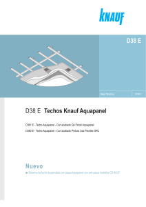 D38 E Techos Knauf Aquapanel D38 E Nuevo