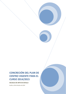 concreción del plan de centro vigente para el curso 2014/2015
