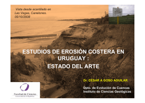ESTUDIOS DE EROSIÓN COSTERA EN URUGUAY : ESTADO DEL