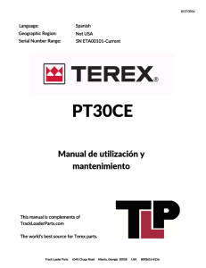 Terex PT30CE Posi-Track Loader Operation and Maintenance Manual