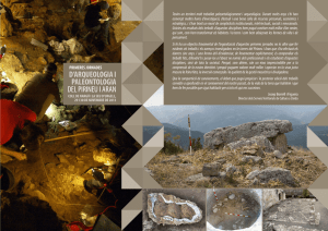 d`arqueologia i paleontologia del pirineu i aran