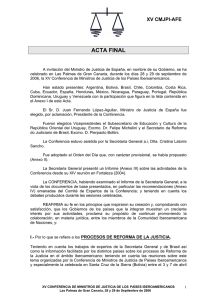 ACTA FINAL - Secretaría General Iberoamericana