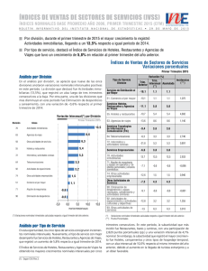 Boletín enero - marzo - Instituto Nacional de Estadísticas