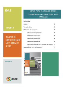 Documento complementario a los manuales de CE3. Notas para el