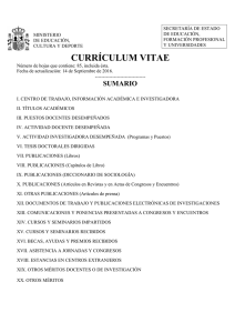 CURRÍCULUM VITAE - Universidad de Granada