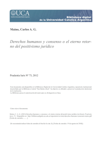 Derechos humanos y consenso o el eterno retor