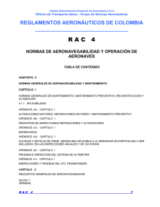 reglamentos aeronáuticos de colombia