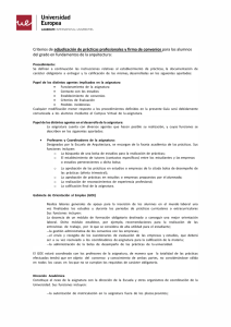 Consulta aquí los criterios de adjudicación de prácticas