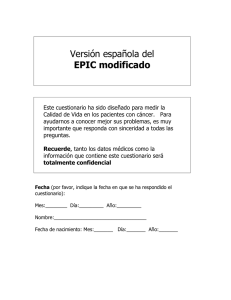 Versión española del EPIC modificado