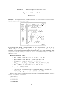 Práctica 7 - Microarquitectura del CPU