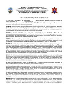 carta de compromiso - Academia Militar de la Armada Bolivariana