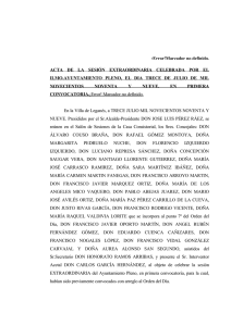 ¡Error!Marcador no definido. ACTA DE LA SESIÓN