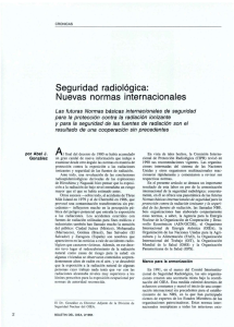 Seguridad radiológica: Nuevas normas internacionales