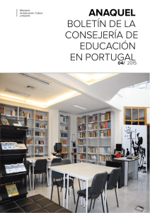 anaquel boletín de la consejería de educación en portugal