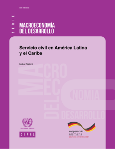Macroeconomía del Desarrollo: "Servicio Civil en América Latina y