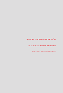 LA ORDEN EUROPEA DE PROTECCIÓN THE EUROPEAN