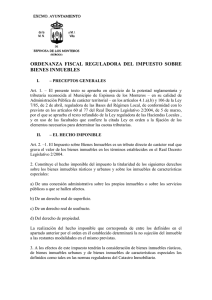 ordenanza fiscal reguladora del impuesto sobre bienes inmuebles