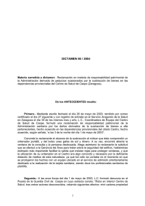 DICTAMEN ( Expediente 49/2004)