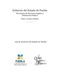 Ley de Archivos del Estado de Puebla