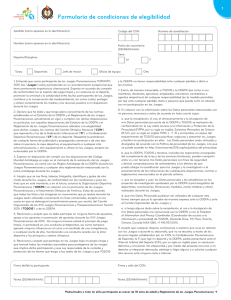 Formulario de condiciones de elegibilidad