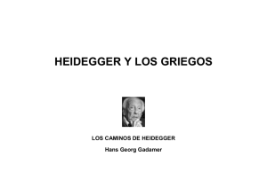 HEIDEGGER Y LOS GRIEGOS