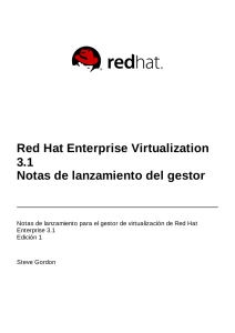 Red Hat Enterprise Virtualization 3.1 Notas de lanzamiento del gestor