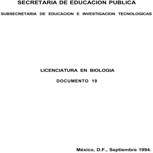 Biologia  - Instituto Tecnológico de Pachuca
