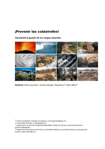 ¡Alto a los desastres - Universidad de Alicante