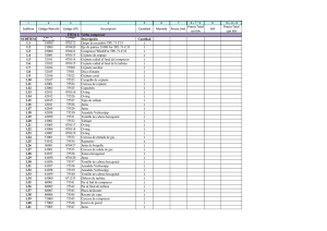 SubÍtem Código Wärtsilä Código UTE Descripción Cantidad