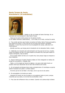 Santa Teresa de Jesús. Anecdotario (10 anécdotas)
