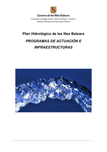 Programas e Infraestructuras - Govern de les Illes Balears