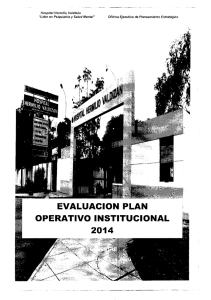 evaluacion plan operativo 2014 i semestre