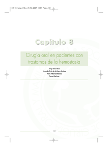 Cirugía oral en pacientes con trastornos de la hemostasia