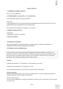 1 de 8 FICHA TÉCNICA 1. NOMBRE DEL MEDICAMENTO Proviron