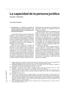 La capacidad de la persona jurídica - Revistas PUCP