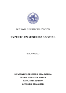 EXPERTO EN SEGURIDAD SOCIAL