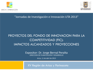 Diapositiva 1 - Universidad de Tarapacá