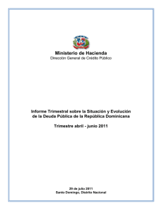 Ministerio de Hacienda - Dirección General de Crédito Público