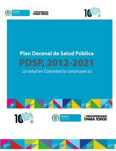Plan Decenal de Salud Pública 2012-2021