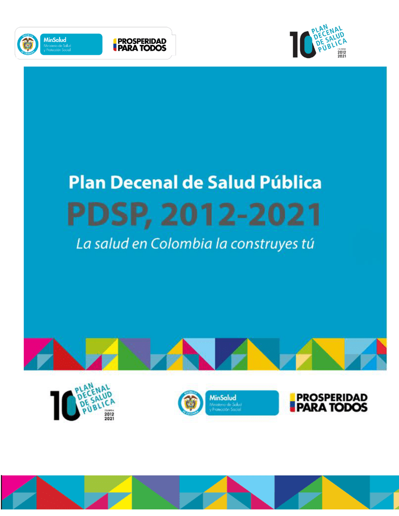 Plan Decenal De Salud Pública 2012 2021