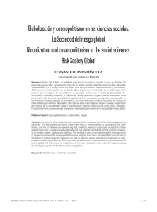 Globalización y cosmopolitismo en las ciencias sociales. La
