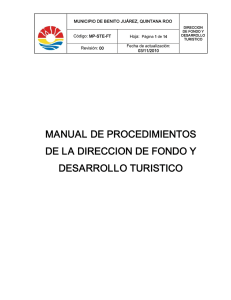 manual de procedimientos de la direccion de fondo y desarrollo