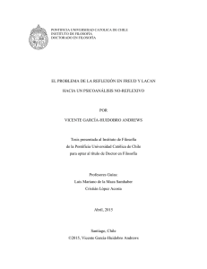 EL PROBLEMA DE LA REFLEXIÓN EN FREUD Y