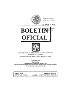 B. O. No. 22 Sección VII, de fecha 14 de Septiembre de 2006.