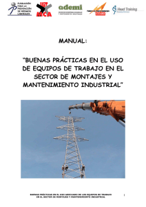 manual: “buenas prácticas en el uso de equipos de trabajo en el