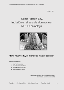 Gema Hassen-Bey. Inclusión en el aula de alumnos con NEE. La