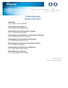 Comité Ejecutivo Bienio 2010-2012