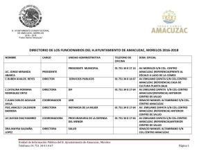 directorio de los funcionarios del h.ayuntamiento de amacuzac