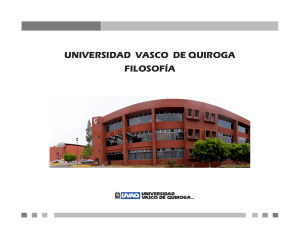 UNIVERSIDAD VASCO DE QUIROGA FILOSOFÍA