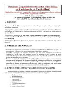 Evaluación y seguimiento de la calidad físico-técnica